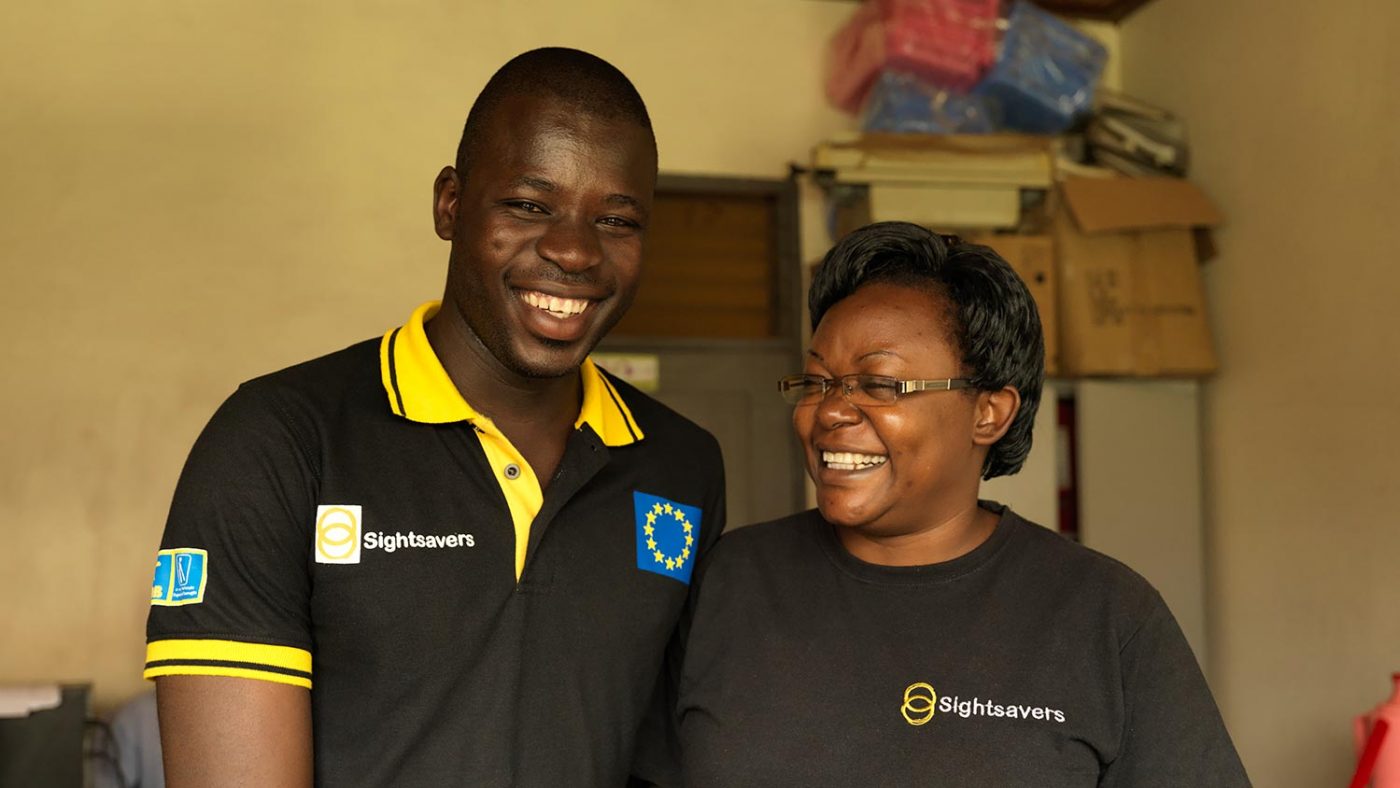 Edith with Atugonza, one of the graduates of the Connecting the Dots programme.