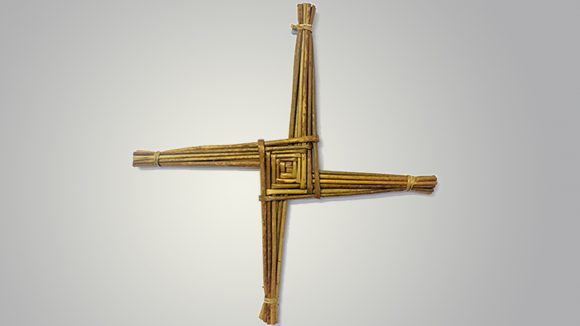 A St Bridget's Cross made by Patricia.