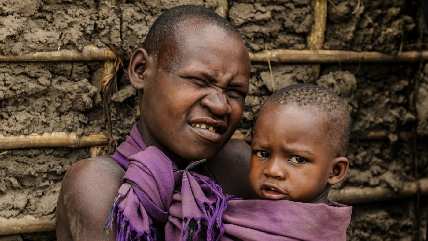 Mayasa squints as she tries to look at the camera
