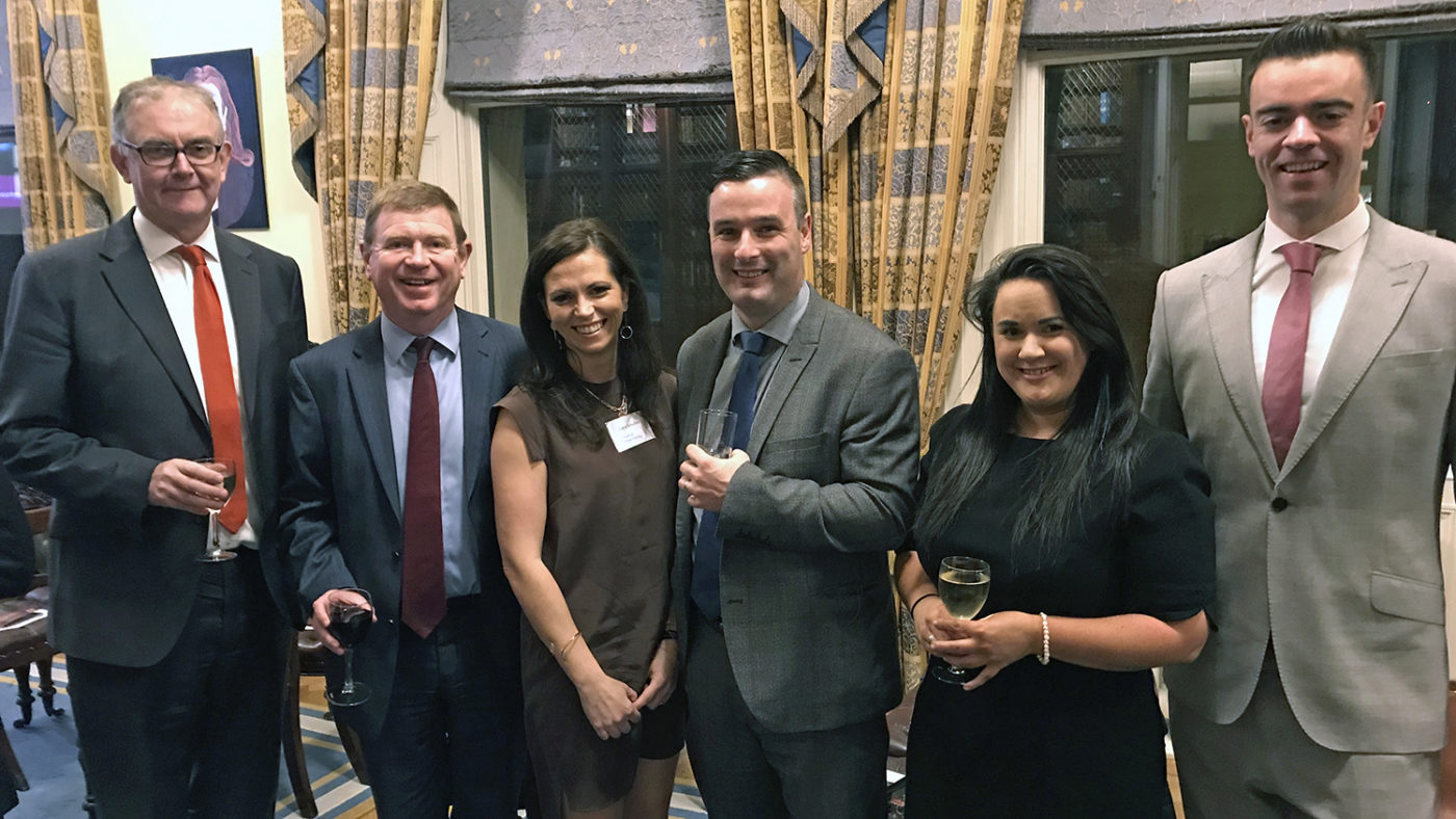 A group of attendees from Sightsavers' information evening.