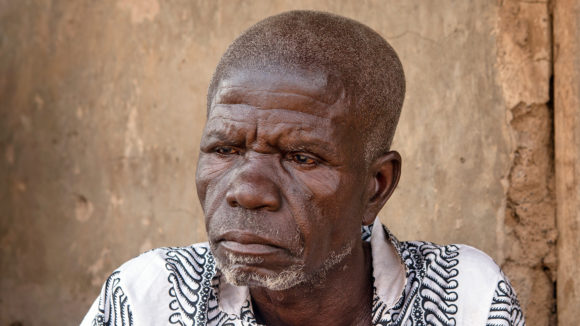 A close-up of Isaac's face.