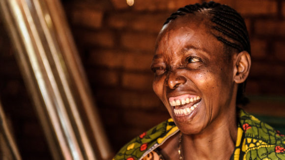 Fatuma from Tanzania laughing